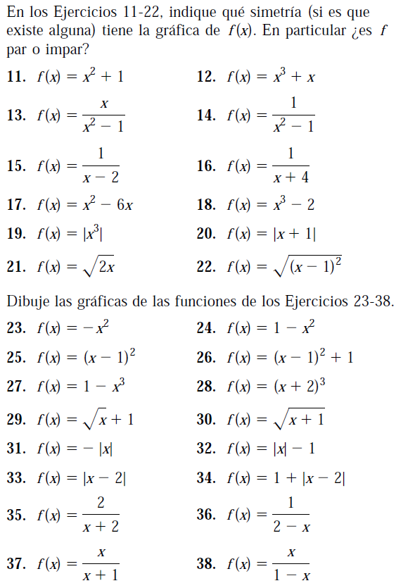 ejercicios